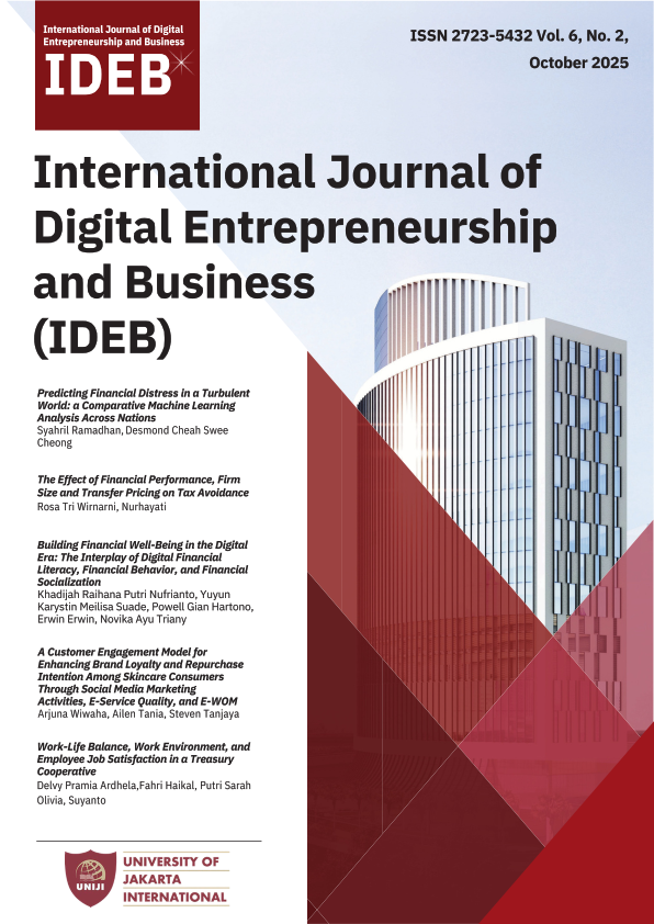 					View Vol. 6 No. 2 (2025): International Journal of Digital Entrepreneurship and Business (IDEB)
				